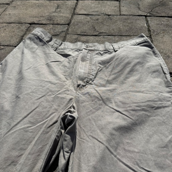 L.L Bean NWOT Comfort Elastic Waist Pants Khakis 100% Cotton Men's Size 38x30 - Picture 2 of 7